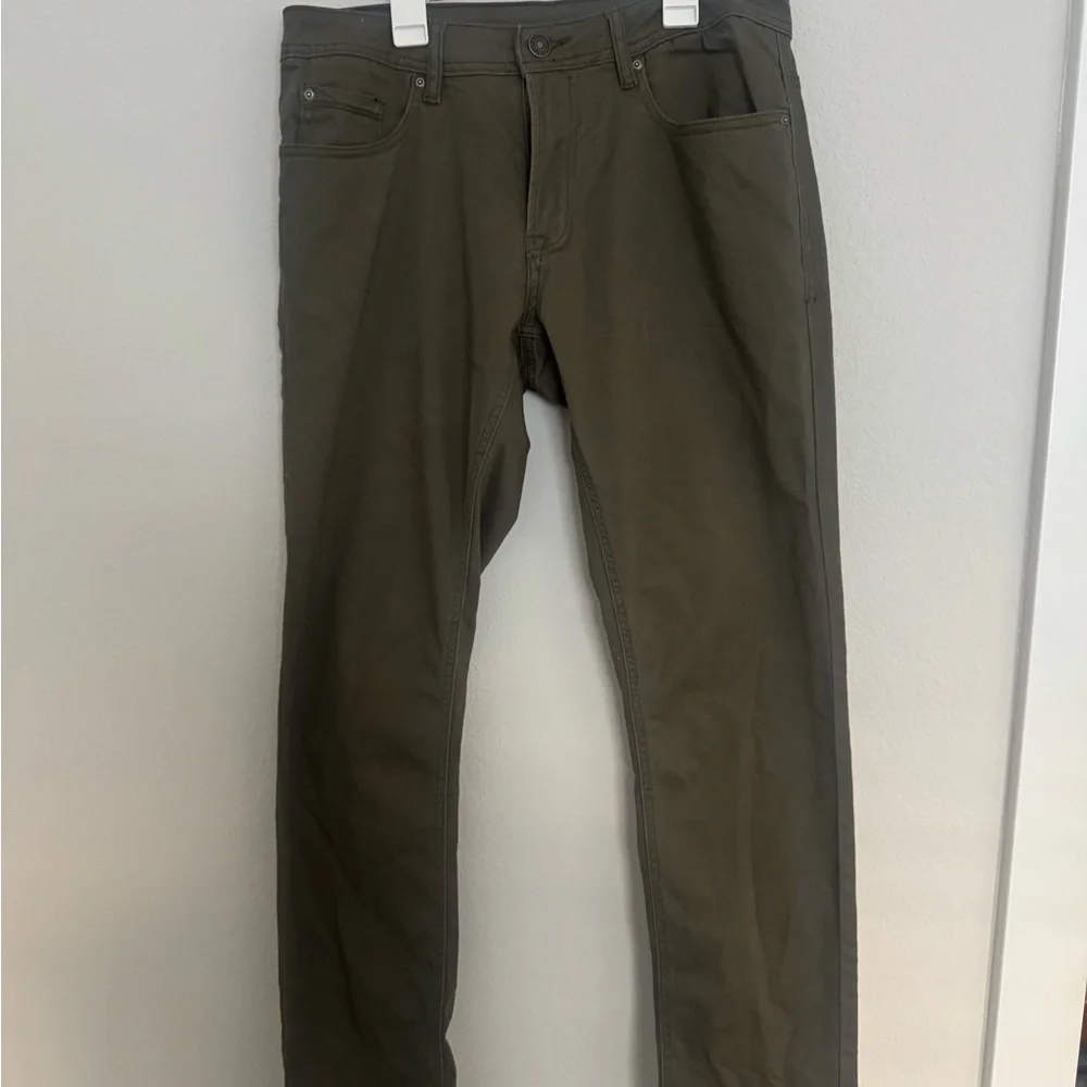 Buffalo David Bitton Archer Slim Stretch 5 Pocket Pant Green